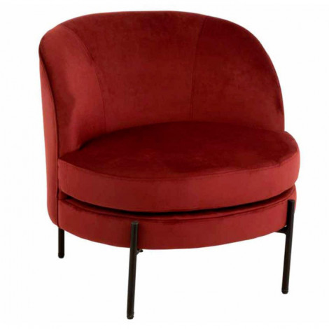 Fauteuil Lounge Design "Jula" 71cm Rouge|Fauteuil / Chauffeuse|Paris Prix