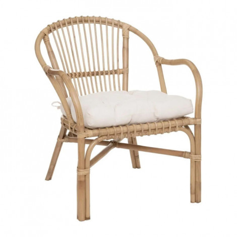 Fauteuil Design en Rotin "Neta" 77cm Naturel|Fauteuil / Chauffeuse|Paris Prix