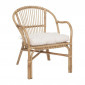 Fauteuil Design en Rotin "Neta" 77cm Naturel|Fauteuil / Chauffeuse|Paris Prix