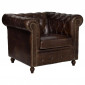 Fauteuil Chesterfield "Deep Soul" 93cm Marron|Fauteuil / Chauffeuse|Paris Prix