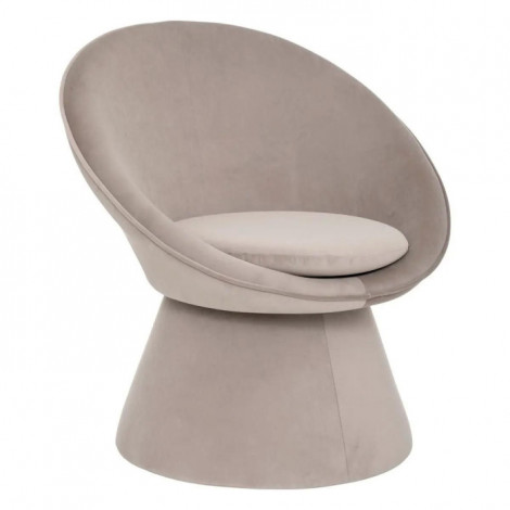 Fauteuil Design en Velours "Plopi" 76cm Gris|Fauteuil / Chauffeuse|Paris Prix