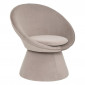 Fauteuil Design en Velours "Plopi" 76cm Gris|Fauteuil / Chauffeuse|Paris Prix