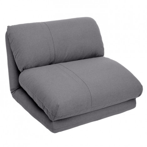 Chauffeuse Convertible 1 Place "Marza" 78cm Gris|Fauteuil / Chauffeuse|Paris Prix