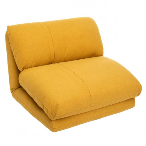 Chauffeuse Convertible 1 Place "Marza" 78cm Jaune|Fauteuil / Chauffeuse|Paris Prix