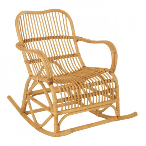 Fauteuil à Bascule en Rotin "Winand" 87cm Naturel|Fauteuil / Chauffeuse|Paris Prix