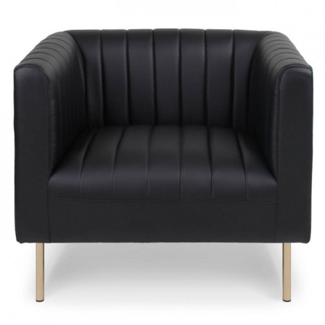 Fauteuil Design "Taylor" 84cm Noir|Fauteuil / Chauffeuse|Paris Prix