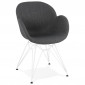 Fauteuil Design "Syndra" 85cm Gris Foncé|Fauteuil / Chauffeuse|Paris Prix
