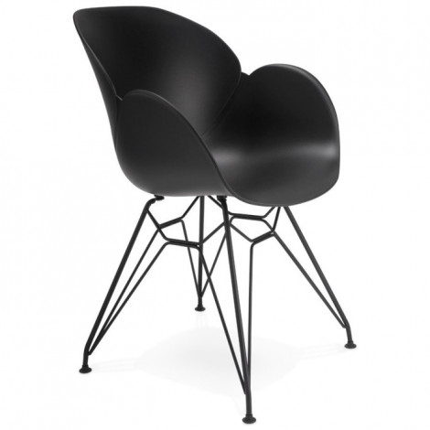 Fauteuil Design "Kapt" 85cm Noir|Fauteuil / Chauffeuse|Paris Prix