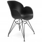 Fauteuil Design "Kapt" 85cm Noir|Fauteuil / Chauffeuse|Paris Prix