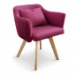 Lot de 20 Fauteuils Design "Delante" 67cm Violet|Fauteuil / Chauffeuse|Paris Prix