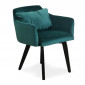 Lot de 20 Fauteuils en Velours "Scanda" 70cm Vert|Fauteuil / Chauffeuse|Paris Prix