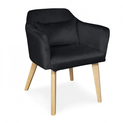 Lot de 20 Fauteuils en Velours "Scanda" 70cm Noir|Fauteuil / Chauffeuse|Paris Prix