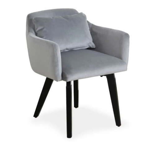 Lot de 20 Fauteuils en Velours "Scanda" 70cm Argent|Fauteuil / Chauffeuse|Paris Prix