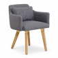 Lot de 20 Fauteuils Design "Alan" 70cm Gris Clair|Fauteuil / Chauffeuse|Paris Prix