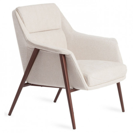 Fauteuil Design en Tissu "Gloria" 77cm Beige|Fauteuil / Chauffeuse|Paris Prix