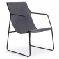 Fauteuil Design en Métal "Lysio" 88cm Gris & Noir|Fauteuil / Chauffeuse|Paris Prix