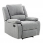Fauteuil de Relaxation Tissu "Polo" 96cm Gris|Fauteuil / Chauffeuse|Paris Prix