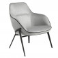 Fauteuil Design en Tissu "Nouas" 84cm Gris|Fauteuil / Chauffeuse|Paris Prix