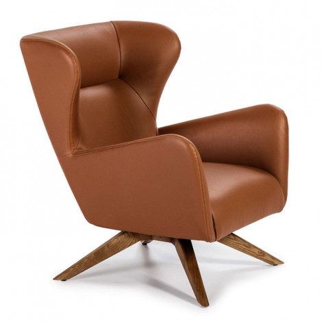 Fauteuil Design Pivotant "Badon" 90cm Marron|Fauteuil / Chauffeuse|Paris Prix