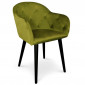 Fauteuil Design en Velours "Glany" 81cm Kaki|Fauteuil / Chauffeuse|Paris Prix