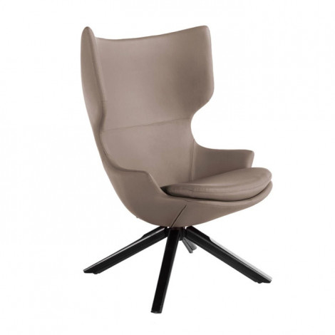 Fauteuil Pivotant Design "Guido" 107cm Taupe|Fauteuil / Chauffeuse|Paris Prix