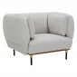 Fauteuil Design "Isée" 113cm Gris Clair|Fauteuil / Chauffeuse|Paris Prix