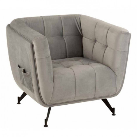 Fauteuil Lounge Design "Conforad" 95cm Gris Clair|Fauteuil / Chauffeuse|Paris Prix
