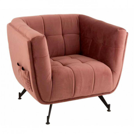 Fauteuil Lounge Design "Conforad" 95cm Rose|Fauteuil / Chauffeuse|Paris Prix