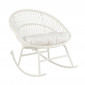 Fauteuil à Bascule Design "Zayo" 107cm Blanc|Fauteuil / Chauffeuse|Paris Prix