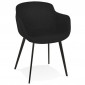 Fauteuil Design "Sead" 80cm Noir|Fauteuil / Chauffeuse|Paris Prix