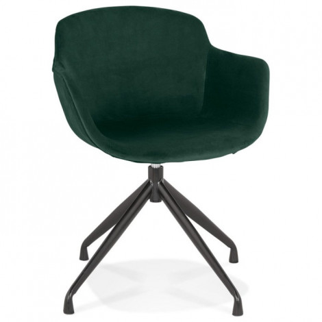 Fauteuil Design en Velours "Loana" 80cm Vert|Fauteuil / Chauffeuse|Paris Prix