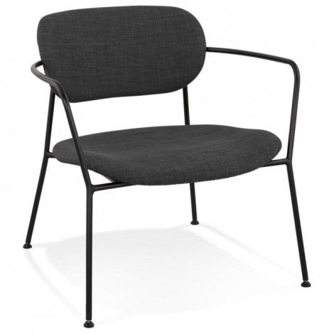 Fauteuil Vintage Design "Amelia" 71cm Gris Foncé|Fauteuil / Chauffeuse|Paris Prix