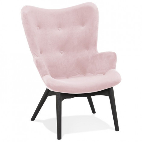 Fauteuil Design en Velours "Mapelo" 93cm Rose|Fauteuil / Chauffeuse|Paris Prix