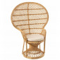 Fauteuil Design en Rotin "Poan" 133cm Naturel|Fauteuil / Chauffeuse|Paris Prix