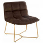 Fauteuil Lounge Design "Lisa" 76cm Marron Foncé|Fauteuil / Chauffeuse|Paris Prix