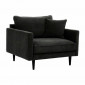 Fauteuil XL Velours "Candice" 110cm Vert Kaki|Fauteuil / Chauffeuse|Paris Prix