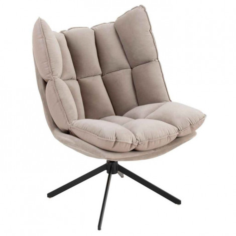 Fauteuil Relax sur Pied "Coussin" 92cm Gris Clair|Fauteuil / Chauffeuse|Paris Prix