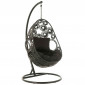 Fauteuil Suspendu & Coussin "Bula" 197cm Noir|Fauteuil / Chauffeuse|Paris Prix