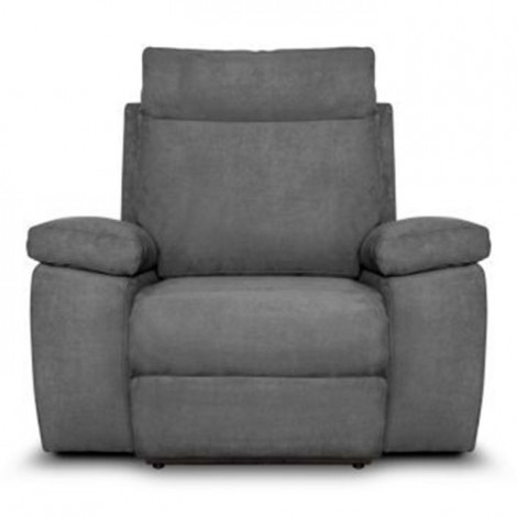 Fauteuil de Relaxation Manuel "Tedesco" 110cm Gris|Fauteuil / Chauffeuse|Paris Prix