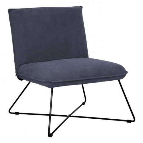 Fauteuil Design en Velours "Moana" 83cm Gris|Fauteuil / Chauffeuse|Paris Prix