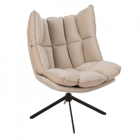 Fauteuil Relax sur Pied "Coussin II" 92cm Beige|Fauteuil / Chauffeuse|Paris Prix