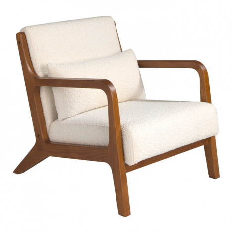 Fauteuil Design "Bouclette" 86cm Blanc|Fauteuil / Chauffeuse|Paris Prix