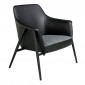 Fauteuil Design en Cuir "Salvador" 80cm Noir|Fauteuil / Chauffeuse|Paris Prix