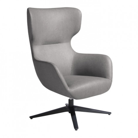 Fauteuil Design Pivotant "Claude" 104cm Gris|Fauteuil / Chauffeuse|Paris Prix