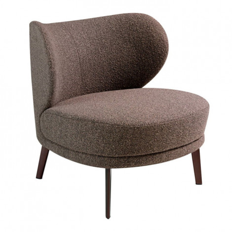Fauteuil Design en Tissu "Tony" 84cm Marron|Fauteuil / Chauffeuse|Paris Prix
