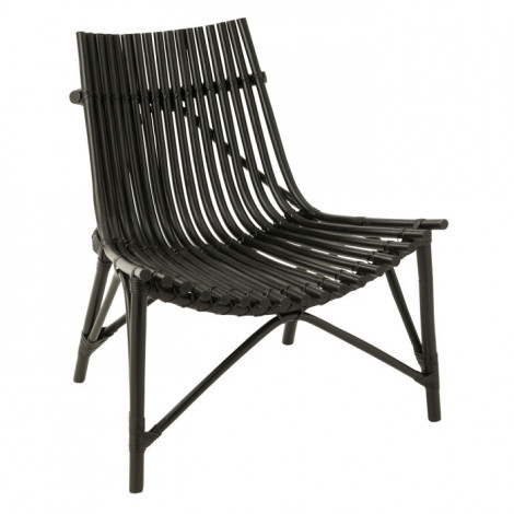 Fauteuil Design en Rotin "Margery" 84cm Noir|Fauteuil / Chauffeuse|Paris Prix