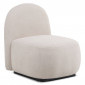 Fauteuil Design Bouclette "Pilou" 80cm Beige|Fauteuil / Chauffeuse|Paris Prix
