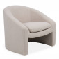 Fauteuil Tissu Bouclette "Steve" 83cm Beige|Fauteuil / Chauffeuse|Paris Prix