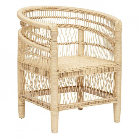 Fauteuil Malawi en Rotin "Malevio" 82cm Beige|Fauteuil / Chauffeuse|Paris Prix