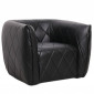 Fauteuil Matelassé "Darryl" 90cm Noir|Fauteuil / Chauffeuse|Paris Prix